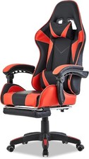 Walden Sedia da Gaming, Ergonomica, da Ufficio, Schienale Regolabile (Rosso)