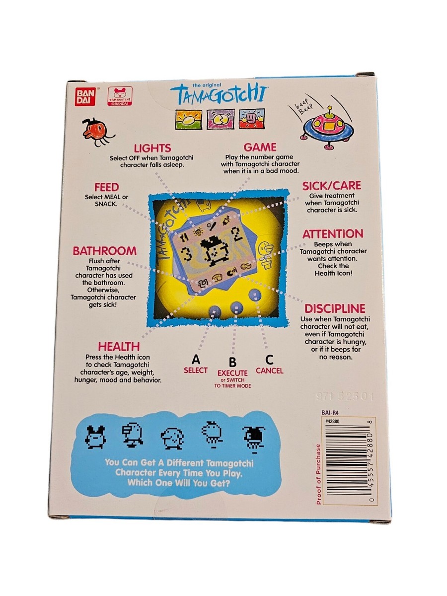 New Bandai The Original Tamagotchi Gen 2 Virtual Reality Pet Blue