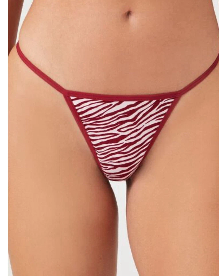 Paquete de 4 bragas de tanga Forever 21 como en la foto vacaciones Navidad talla S Foto 3 de 4