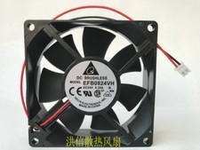 1 PCS Delta Fan EFB0824VH DC 24V 0.36A 80 25MM 8CM 2 PIN cooling fan