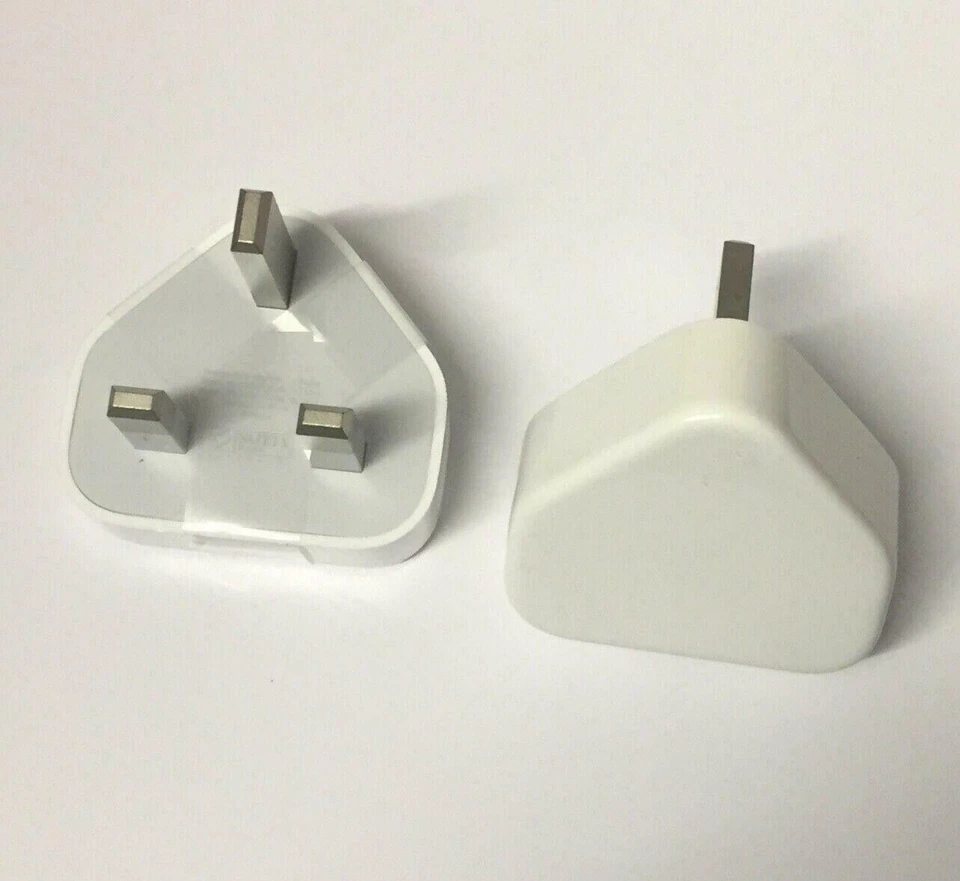 UK 3 Pin Mains Wall USB Charging Plug Wall Charger Adapter Fits iPhone Samsung - Image 2 of 2