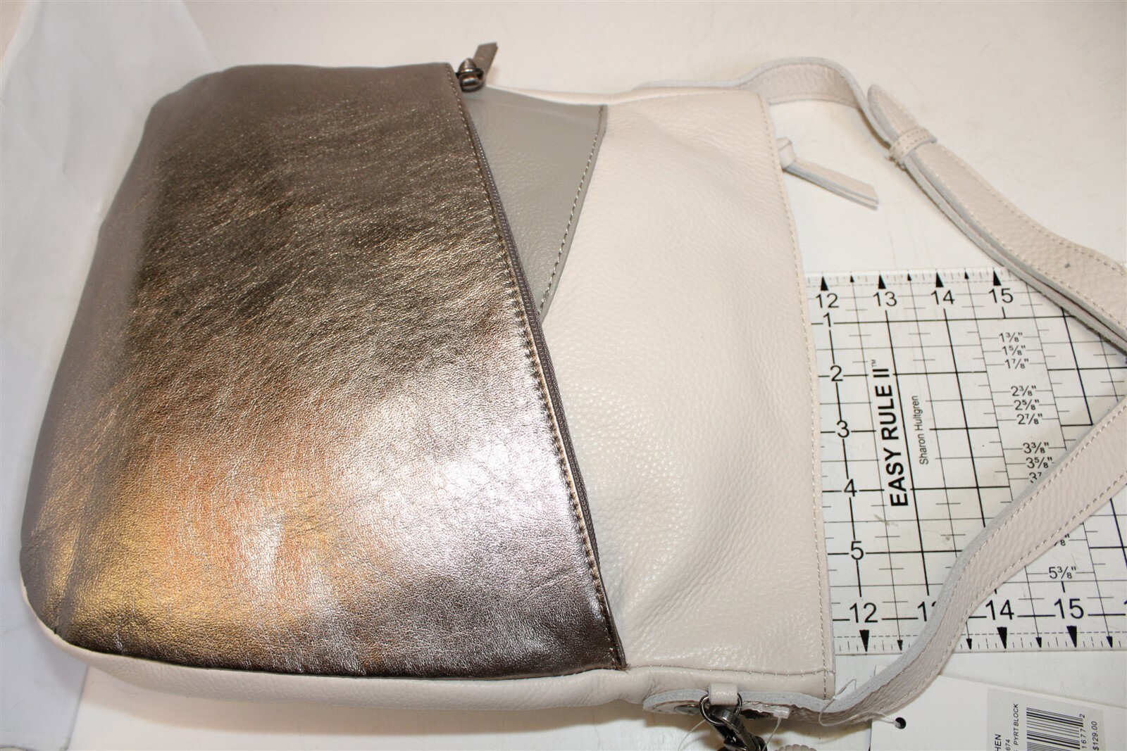 The Sak Gretchen NEW Pyrite Block Leather Crossbody Bag 108674 129 eBay