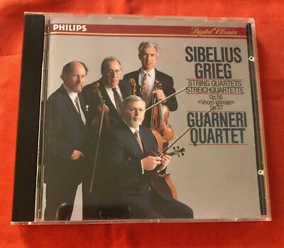 SELTENE CD PHILIPS DIGITAL CLASSICS GUARNERI QUARTET SIBELIUS GIEG STRING QUARTETS