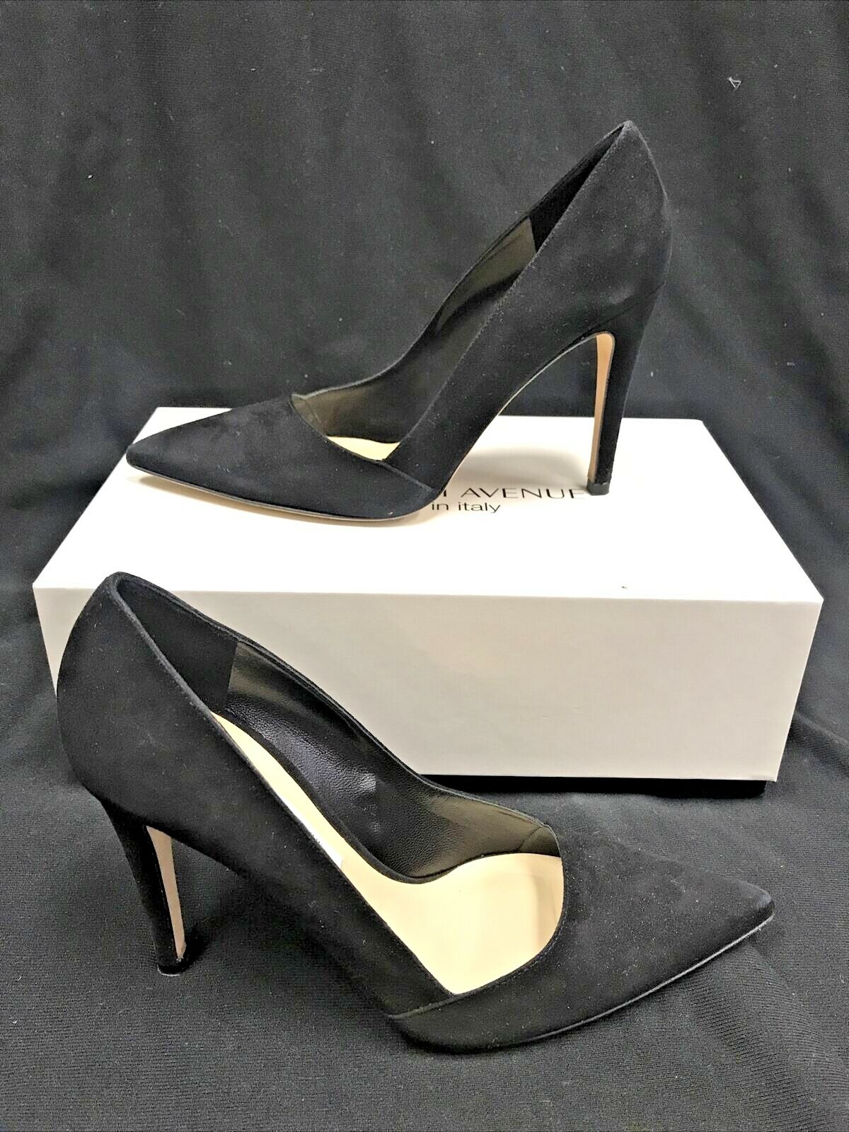 SAKS FIFTH AVENUE BLACK SUEDE ERIKA PUMPS SIZE 7M W/BOX | eBay
