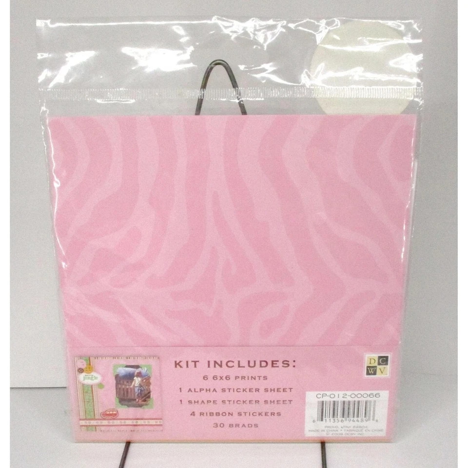 Kit de página DCWV Safari niños 6x6 niñas nuevo 2009 Foto 2 de 2