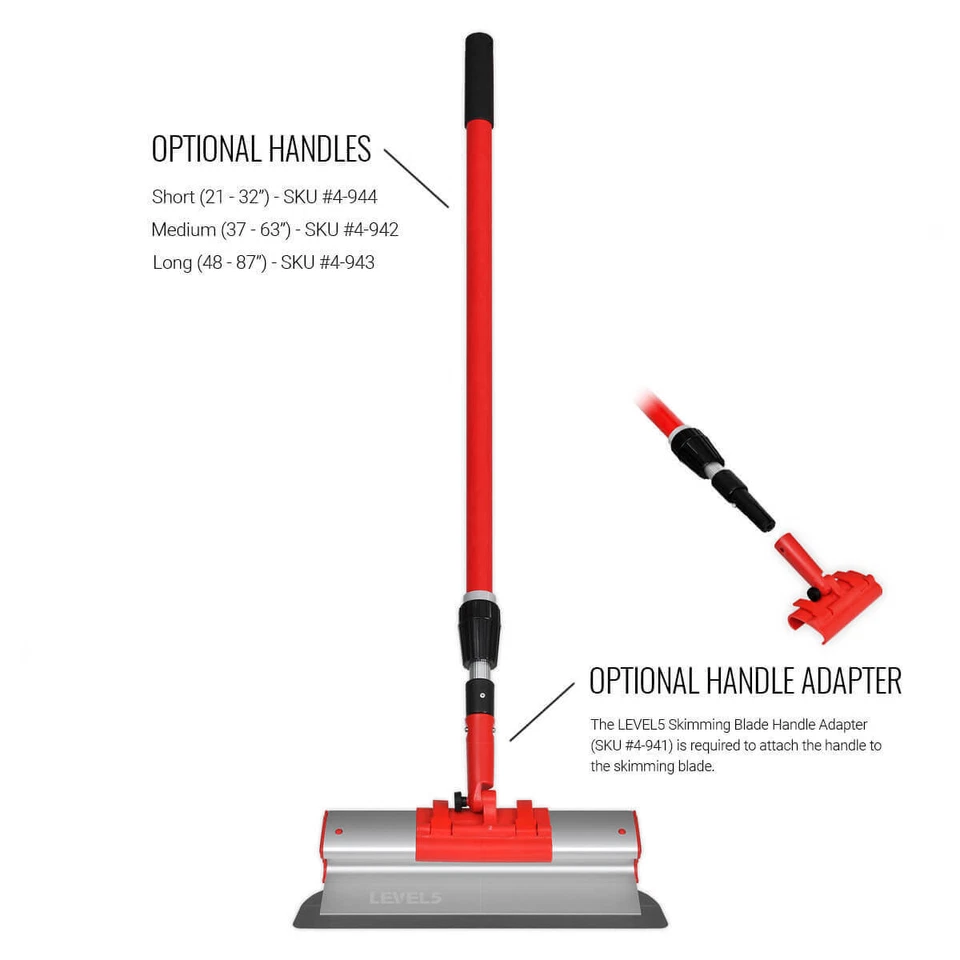 Lâmina de desnatação de drywall LEVEL5 16" - Lâmina de aço inoxidável | Ferramentas de drywall 4-916 - Imagem 2 de 4