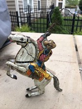 Lone Ranger - Mar 1938 Hi-Ho Silver - Roping Horse Windup Toy w/Lasso