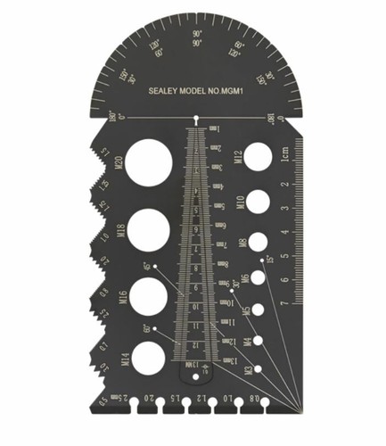 Sealey MGM1 Multi-Gauge Metric Stainless Steel Multifunction Thread/Pitch Gauge - Picture 4 of 4