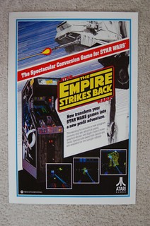Empire Strikes Back Arcade flyer promotional poster