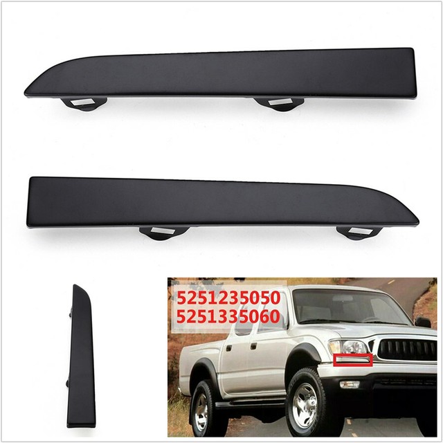 2 X Car Front Bumper Grille Headlight Filler Trim Panel For 0104