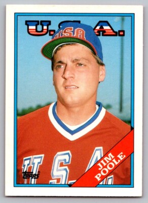 1988 Topps Traded USA Jim Poole #88T