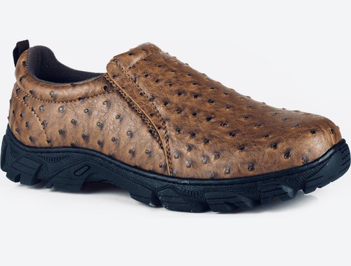 ROPER MEN'S COTTER OSTRICH PRINT CASUAL SHOES  SIZE 7