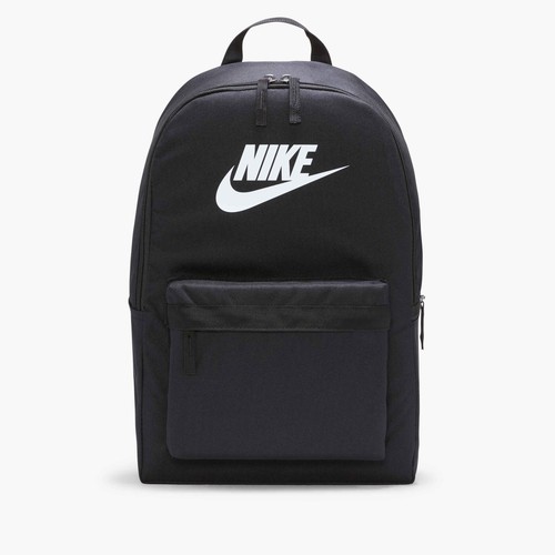 NIKE HERITAGE BACKPACK (25L) BLACK/WHITE SCHOOL BOOK LAPTOP BAG DC4244-010 NEW