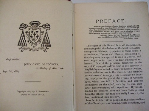 1884 Roman Hymnal Complete Edition compiled by J.B. Young. RARE Catholic - Picture 7 of 18