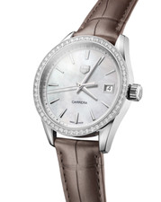 TAG Heuer Carrera Diamond MOP Dial 36mm Stainless Steel Watch WBK1316.FC8258 2