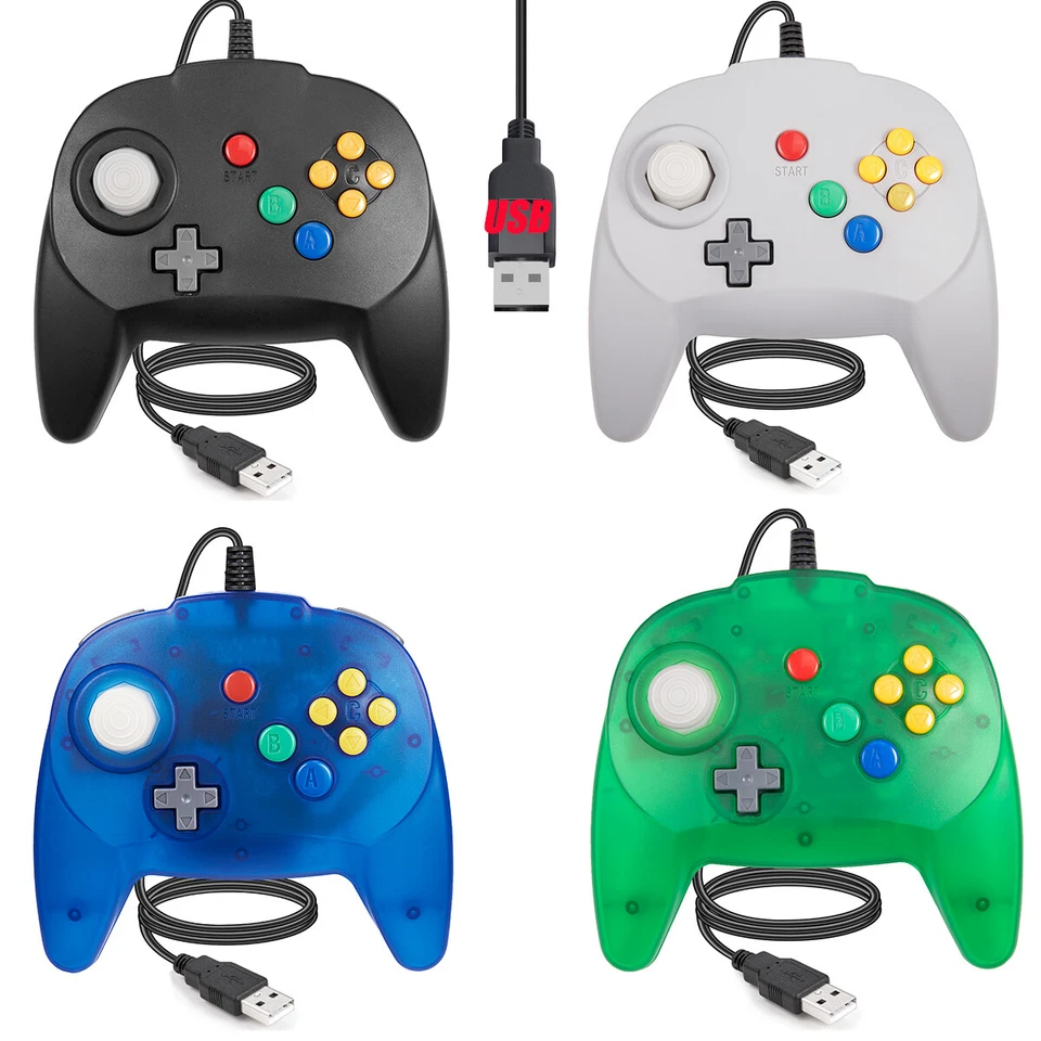 Wired USB N64 SNES Controller Game Pad Joypad for Windows PC Raspberry/Xbox 360 - Image 3 of 4