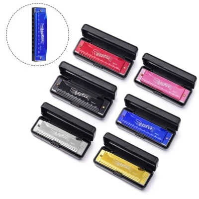 Safe and Non Toxic Harmonica Mouth Organ Key of C 10 Holes for Child's Play