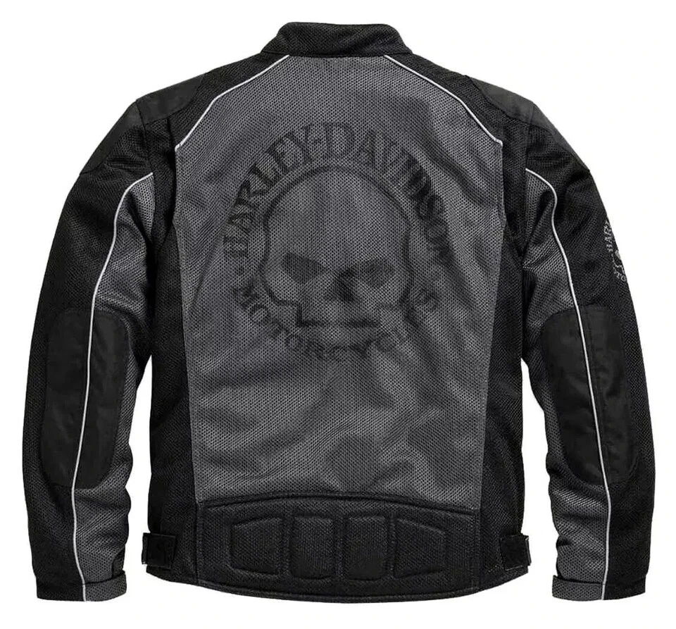 Chaqueta de montar de malla Harley Davidson Trenton chaqueta de tela de malla para motocicleta Foto 2 de 4