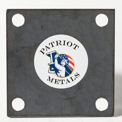 Patriot Metals-A36-1/2''16'' square with holes Steel Plate 1ct-Hot Rolled Steel