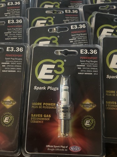 E3 Spark Plug E3.36(6-PACK); DiamondFire Powersport 12mm .750" Gasket-Seat