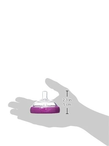 Pack de 2 piezas de repuesto para biberón Baby Brezza tapas sin BPA ROSA sin caja Foto 4 de 4