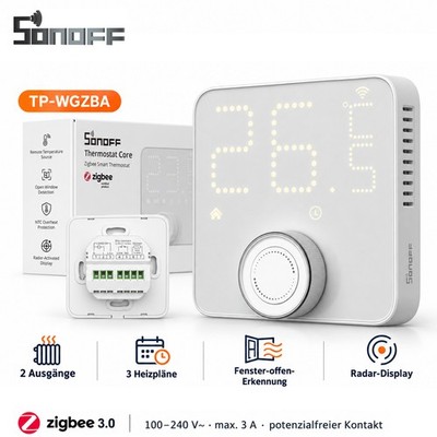 Sonoff Smart Raumthermostat Thermostat Zigbee Fußbodenheizung Unterputz 240V