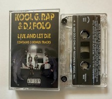 KOOL G RAP & DJ POLO - Live And Let Die - CASSETTE TAPE Like New