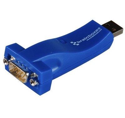 Brainboxes US-101, 1-Port RS232 USB to zu Serial Seriell Adapter, RS-232 to USB