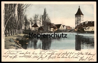 ALTE POSTKARTE WAIBLINGEN PARTIE AN DER REMS PANORAMA Ansichtskarte cpa AK postc