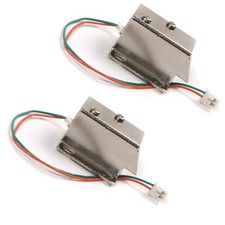 2Pcs Safety Door Drawer Tongue Down Electric Lock Assembly Solenoid Slim Design