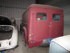 Commer 3456 kg gross box van, March 1959, 2,000 cc petrol, Maroon, running