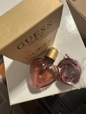 Guess Gold Vintage PackingPerfume Heart Pendant Eau de Parfum .25 oz Parlux New