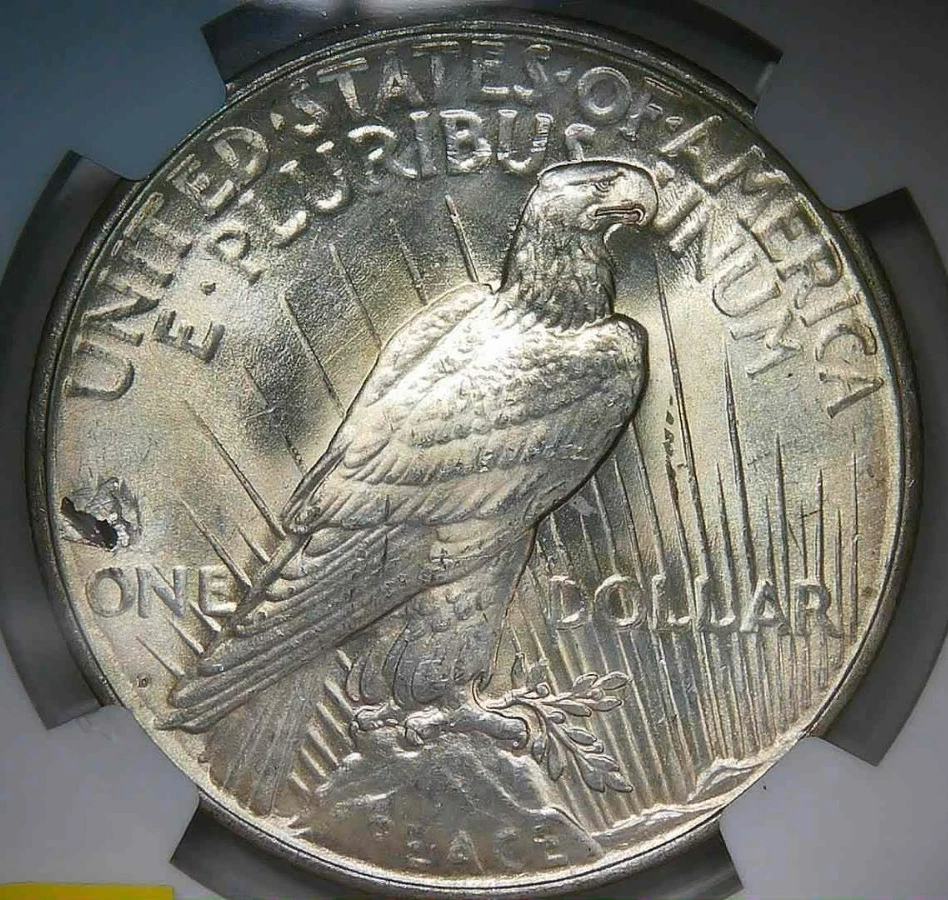 Lamination Error__MS 63__1926 D__Peace Dollar__Better Grade/Date - Image 2 of 4