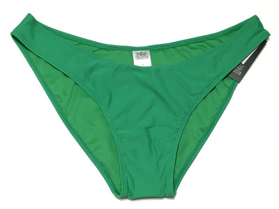 Wild Fable Size XL (16) Green Women's High Leg Cheeky Low Rise Bikini Bottom
