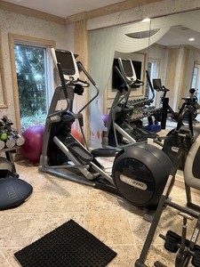 Precor EFX 885 Electric Elliptical P80 Display, Timer, Glute Toner Plus, Gray