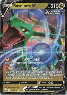 Rayquaza V Holo Ultra Rare SWSH: Crown Zenith 100/159 HP