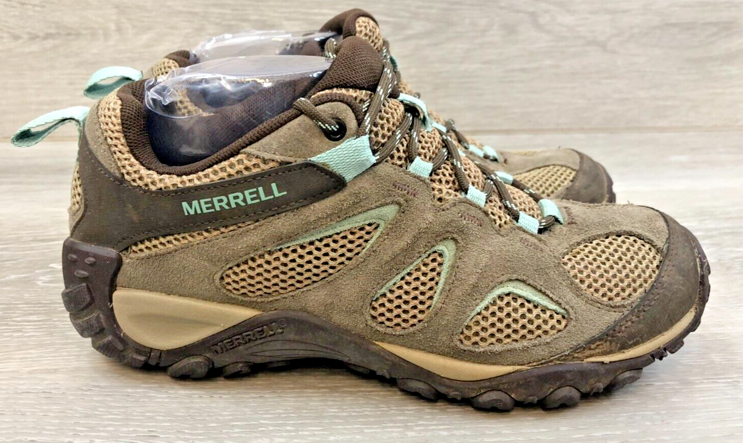 Merrell Yokota 2 sneaker da donna in pelle marrone 8 scarpe da trekking atletiche