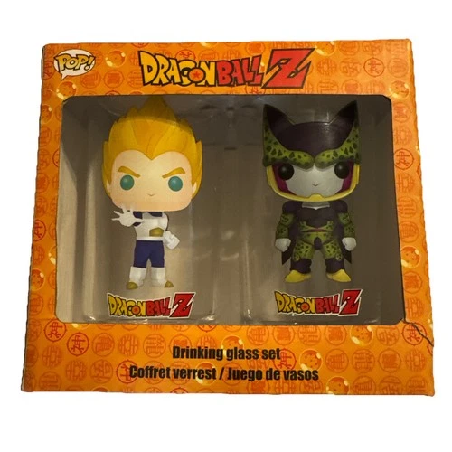 Funko POP Dragon Ball Z ~ (2) 16 oz Drinking Glass Set, Piccolo & Goku see desc