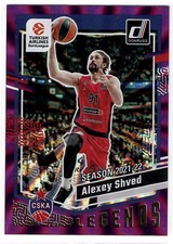 Alexey Shved 2023-24 Panini Donruss Euroleague /99 Purple Laser #164