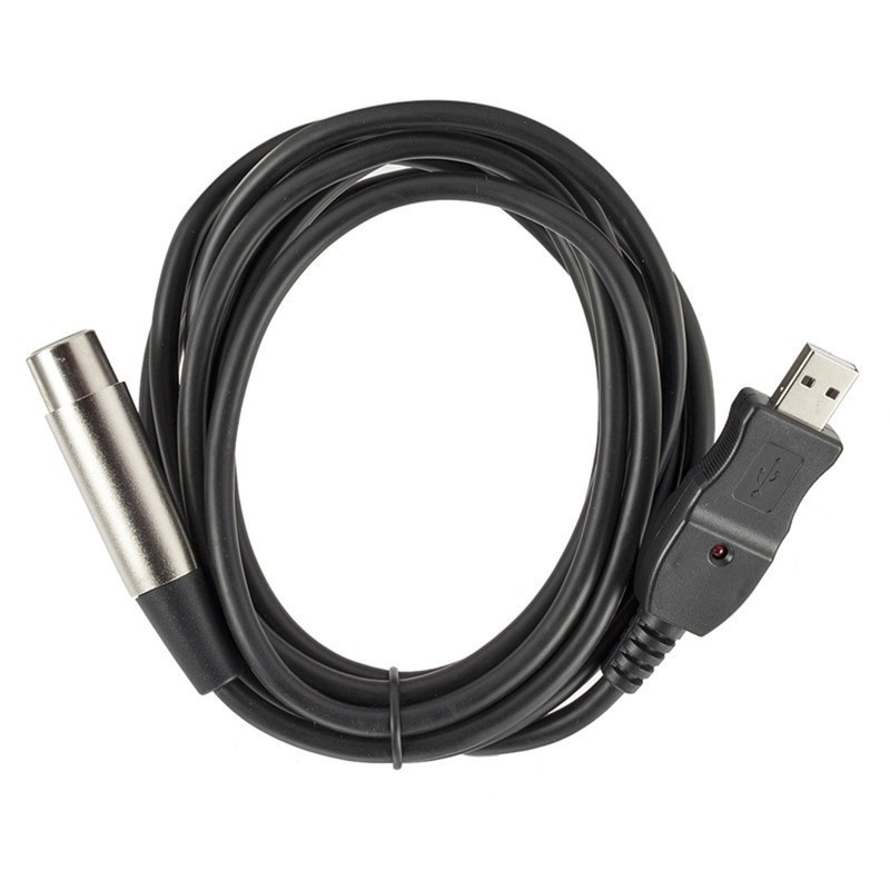 USB 2.0 Male to XLR Female Microphone Mic Link Cable Cord Line 3m For PC