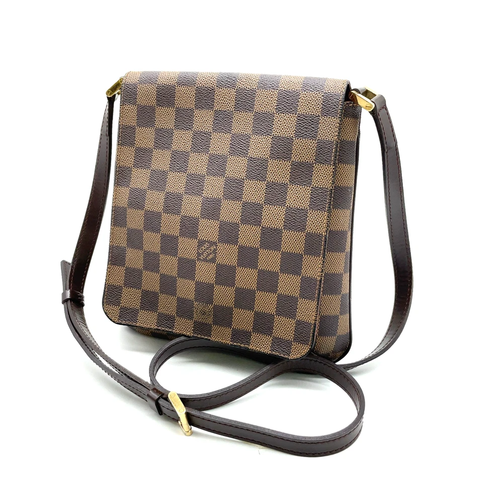 Auth Louis Vuitton Damier Ebene Musette Salsa N51300 Long ShoulderBag W/B ＭR0063 - Image 3 of 4