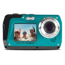 Minolta MN40WP-R 48.0-Megapixel Waterproof Digital Camera blue 