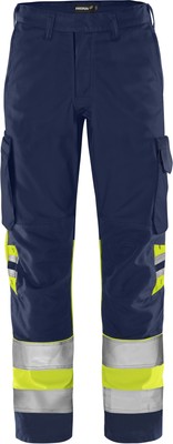 FRISTADS 134271-171 High Vis Green Hose Kl.1 2668 GPLU  Gr.C50 Warnschutz-Gelb/M