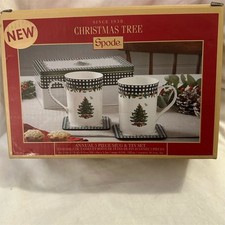 Spode Christmas Tree 2024 Annual 5-Piece Mug  Tin Set Holiday Gift