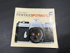 Honeywell Pentax Spotmatic F Camera Instructions....Free Shipping