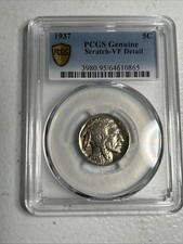 1937 Buffalo Indian Head Nickel Coin