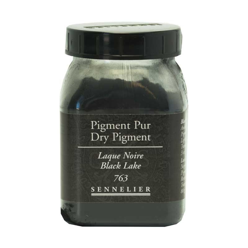 Pigment en poudre Sennelier Laque Noir à haute résistance à la lumière