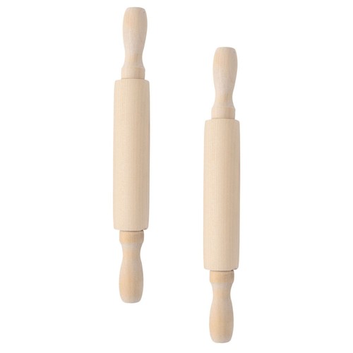 2Pcs Small Wooden Clay Rolling Pin Wooden Rolling Pin Children Rolling Pin - Picture 12 of 12