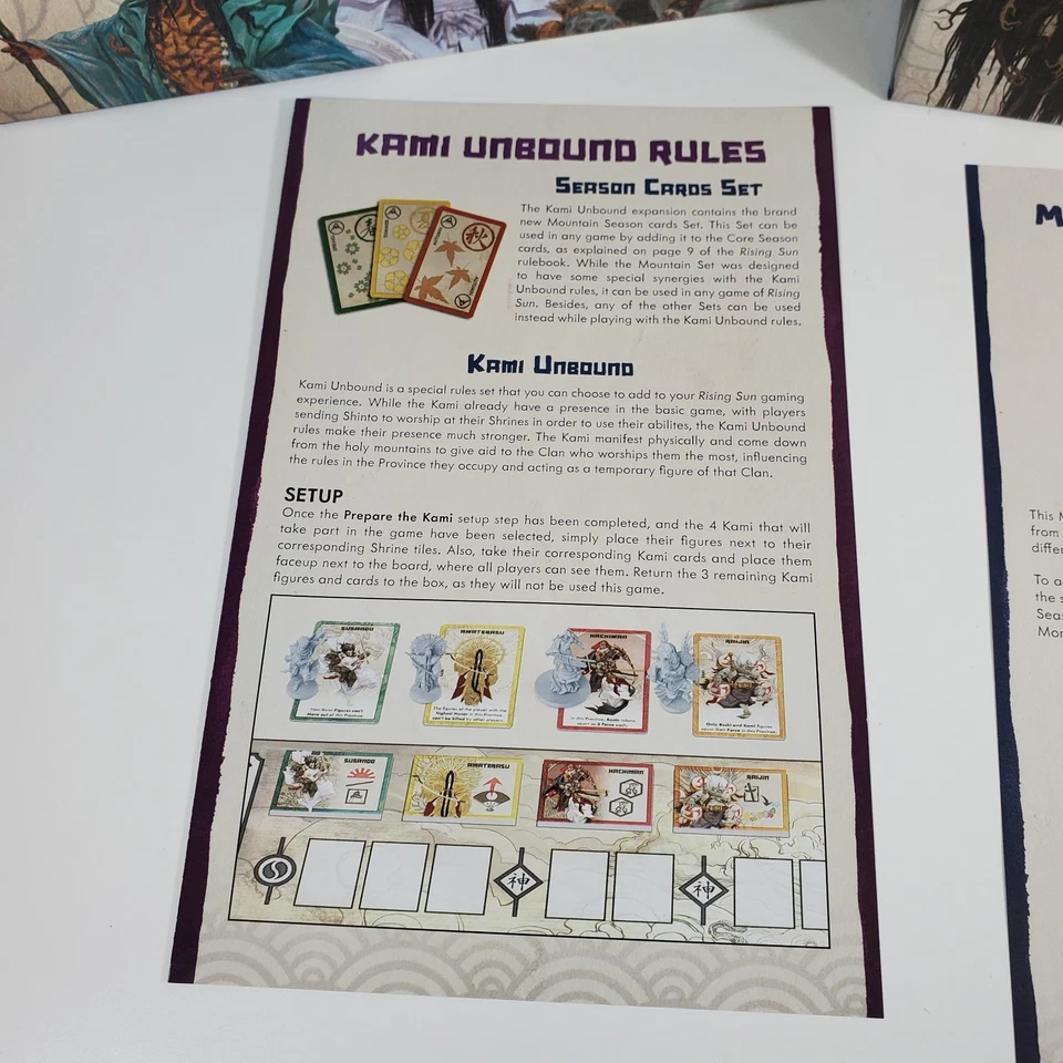 Rising Sun Kami Unbound & Monster Packs Expansions CMON Board Game Unplayed - Image 3 of 4