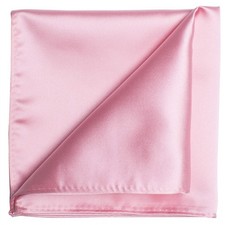 KissTies Satin Pocket Square Solid Color Handkerchief Gift Box Set for Men